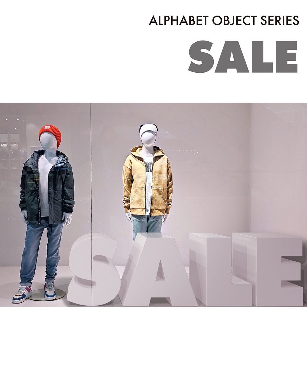 アルファベットオブジェ「SALE」01